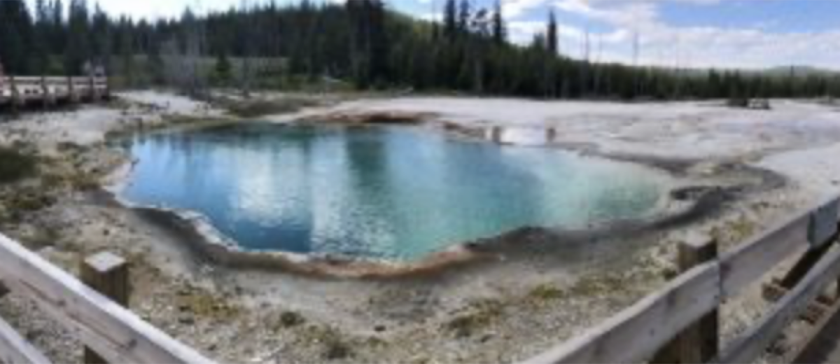 Hot springs at Yellowstone